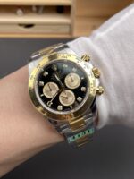 Rolex Daytona Two Tone Yellow Gold Original Cal.4131 Movement – 1:1 Mirror 904L Steel Watch - Image 10