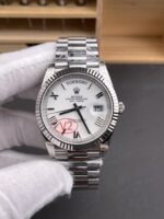 Rolex Day Date Super Clone White Dial 40MM 182 Grams Swiss Replica watch - Image 2