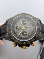 Rolex Daytona Super Clone Watch in Grey Dial Grey Carbon Casing 1:1 Mirror Replica - Image 5