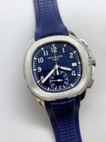 Patek Philippe Aquanaut 5968A Blue Dial Chronograph 1:1 Mirror Replica Watch - Image 4