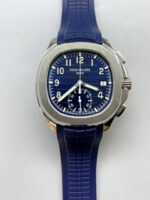 Patek Philippe Aquanaut 5968A Blue Dial Chronograph 1:1 Mirror Replica Watch - Image 2