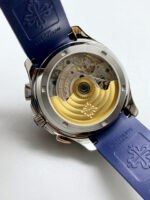 Patek Philippe Aquanaut 5968A Blue Dial Chronograph 1:1 Mirror Replica Watch - Image 6