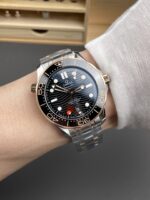 Omega Seamaster Super Clone 300M Master Chronometer Blue Swiss 2 Tone Watch - Image 10