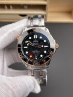 Omega Seamaster Super Clone 300M Master Chronometer Blue Swiss 2 Tone Watch - Image 2