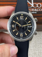 Jaeger LeCoultre Polaris Date Black Dial Rubber Strap 1:1 Mirror Replica Watch 42MM - Image 2