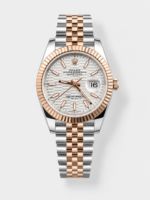 Rolex Super Clone Datejust ETA 3235 Movement 41MM Two Tone Rose Gold Plating Fluted Dial Watch