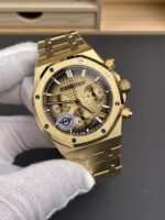 Royal Oak Chrono 26240 Yellow Gold Smoked Dial Super Clone Watch - Image 4