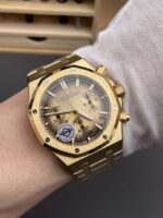 Royal Oak Chrono 26240 Yellow Gold Smoked Dial Super Clone Watch - Image 10
