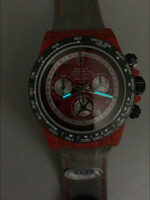 Rolex Daytona Edition Watch in Red Dial Red Carbon Casing 1:1 Mirror Replica - Image 13
