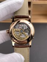 Jaeger LeCoultre Super Clone Master Ultra-Thin Perpetual Calendar Cream Dial Watch - Image 5