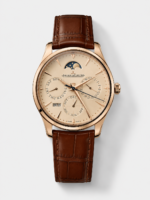 Jaeger LeCoultre Super Clone Master Ultra-Thin Perpetual Calendar Cream Dial Watch