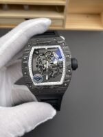 Richard Mille RM055 Black Carbon Casing Black Rubber 1:1 Superclone Genuine Tourbillon Watch - Image 3