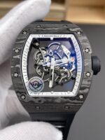 Richard Mille RM055 Black Carbon Casing Black Rubber 1:1 Superclone Genuine Tourbillon Watch - Image 2
