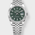 Rolex Datejust Cal.3235 Movement 1:1 Mirror Replica 904L Steel 41MM – Green Fluted Motif Dial