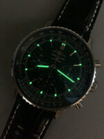 Breitling Navitimer B01 Chronograph 43 Green Dial – 904L Steel Casing 1:1 Mirror Swiss Replica - Image 11