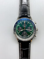 Breitling Navitimer B01 Chronograph 43 Green Dial – 904L Steel Casing 1:1 Mirror Swiss Replica - Image 2