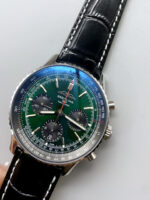 Breitling Navitimer B01 Chronograph 43 Green Dial – 904L Steel Casing 1:1 Mirror Swiss Replica - Image 4