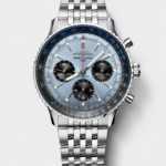 Breitling Navitimer B01 Chronograph 43 Blue Dial – 904L Steel Casing 1:1 Mirror Swiss Replica