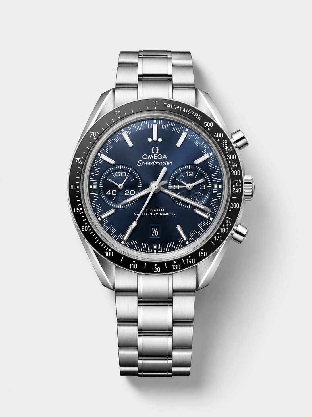 GW-1B6DF36B product image Omega Speedmaster Super Clone Racing Co-Axial Master Chronograph Swiss Replica Watch Black Dial - Image 1