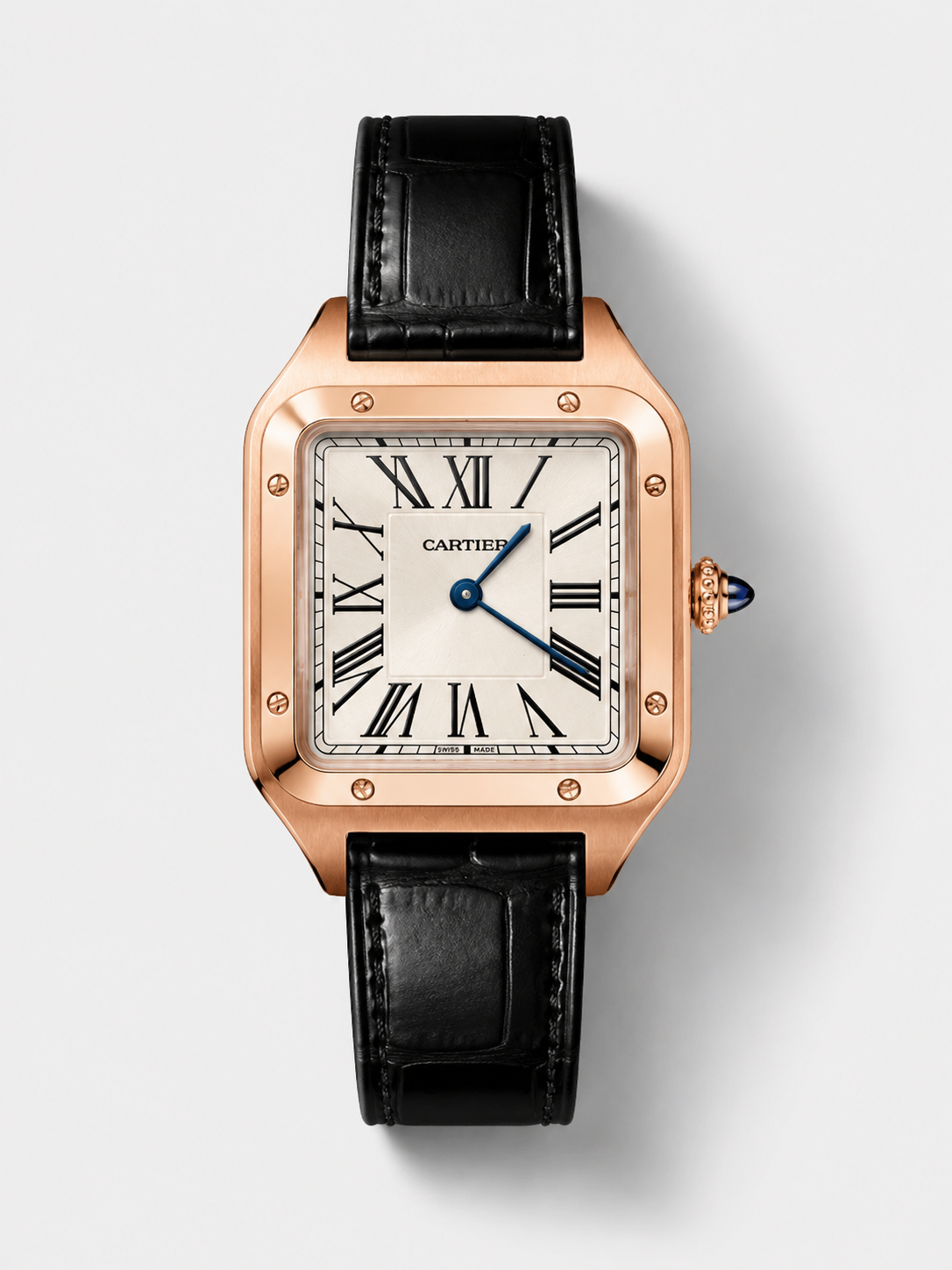 GW-1D333C3C product image Cartier Santos Dumont in Rose Gold Casing 27MM Super Clone Watch - Image 1