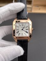 Cartier Santos Dumont in Rose Gold Casing 27MM Super Clone Watch - Image 4