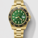 Rolex GMT Masters II Super Clone M116718 Yellow Gold Green Dial Swiss Replica Watch