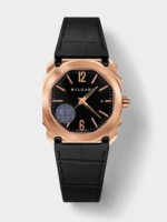 Bvlgari Octo Roma Edition 1:1 Mirror Replica in Rose Gold – Black Dial