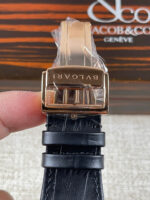 Bvlgari Octo Roma Edition 1:1 Mirror Replica in Rose Gold – Black Dial - Image 7
