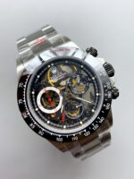 Rolex Daytona Super Clone Artisans De Geneve Stainless Steel Watch Black Ceramic Bezel Watch - Image 4