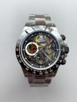 Rolex Daytona Super Clone Artisans De Geneve Stainless Steel Watch Black Ceramic Bezel Watch - Image 2