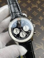 Breitling Navitimer B01 Chronograph 43 Black Dial – 904L Steel Casing 1:1 Mirror Swiss Replica - Image 3