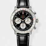Breitling Navitimer B01 Chronograph 43 Black Dial – 904L Steel Casing 1:1 Mirror Swiss Replica