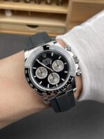 Rolex Daytona Super Clone 126519LN Black Dial Cal.4131 Movement – 904L Steel Watch - Image 10