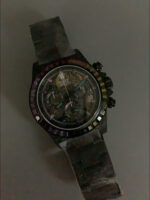 Rolex Daytona Blaken Black Carbon 1:1 Swiss Mirror Replica Skeleton Dial Cal.4130 Movement - Image 12