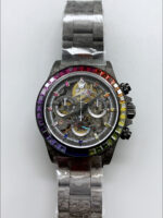 Rolex Daytona Blaken Black Carbon 1:1 Swiss Mirror Replica Skeleton Dial Cal.4130 Movement - Image 2
