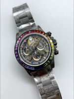Rolex Daytona Blaken Black Carbon 1:1 Swiss Mirror Replica Skeleton Dial Cal.4130 Movement - Image 3