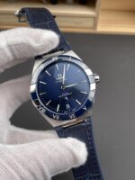 Omega Co-Axial Constellation Stainless White Blue Dial 1:1 Mirror Replica 41MM - Image 4