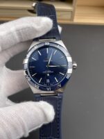 Omega Co-Axial Constellation Stainless White Blue Dial 1:1 Mirror Replica 41MM - Image 2