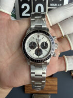 Rolex Daytona Paul Newman Steel Dial Custom Modded 4130 Mvnt Swiss Replica - Image 3