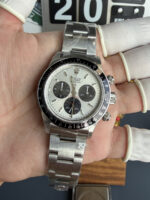 Rolex Daytona Paul Newman Steel Dial Custom Modded 4130 Mvnt Swiss Replica - Image 4