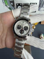 Rolex Daytona Paul Newman Steel Dial Custom Modded 4130 Mvnt Swiss Replica - Image 5