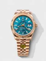 Rolex Sky-Dweller REF# 336235 Blue-Green Dial Watch in Rose Gold 904L Steel Case 1:1 Mirror Replica
