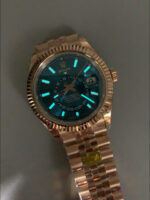 Rolex Sky-Dweller REF# 336235 Blue-Green Dial Watch in Rose Gold 904L Steel Case 1:1 Mirror Replica - Image 11