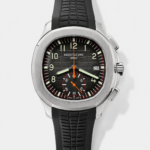 Patek Philippe Aquanaut 5968 Chronograph Steel Casing Orange Hands Watch in Swiss Automatic Movement