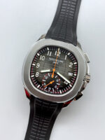Patek Philippe Aquanaut 5968 Chronograph Steel Casing Orange Hands Watch in Swiss Automatic Movement - Image 4