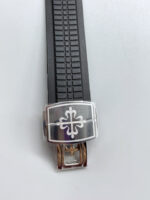 Patek Philippe Aquanaut 5968 Chronograph Steel Casing Orange Hands Watch in Swiss Automatic Movement - Image 8