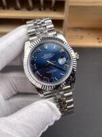 Rolex Datejust 41MM Swiss Replica in 904L Steel in Blue Dial – 1:1 Mirror Replica - Image 3