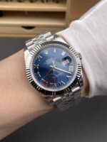 Rolex Datejust 41MM Swiss Replica in 904L Steel in Blue Dial – 1:1 Mirror Replica - Image 11