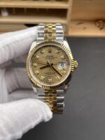 Rolex Datejust Cal.3235 Movement 1:1 Mirror Replica 904L Steel 36MM – Gold Fluted Motif Dial - Image 2