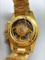 Artisans De Geneve Custom-Style Rolex Daytona High-End Replica: Gold Construction, Carbon Fiber Bezel, Skeletonized Design - Image 6